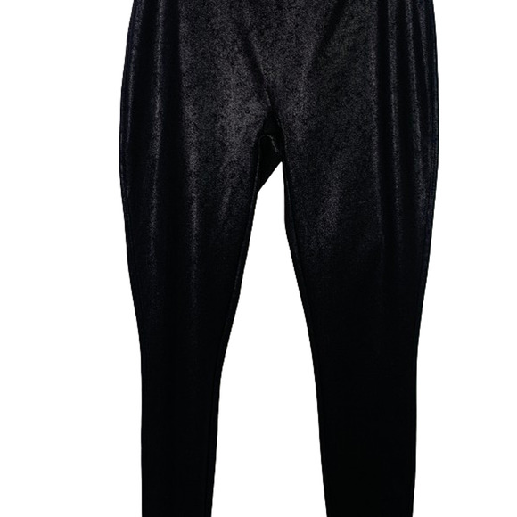 Spanx Assets Red Hot Label Structured Shine Faux Leather Leggings Womens Size XL - Picture 3 of 13